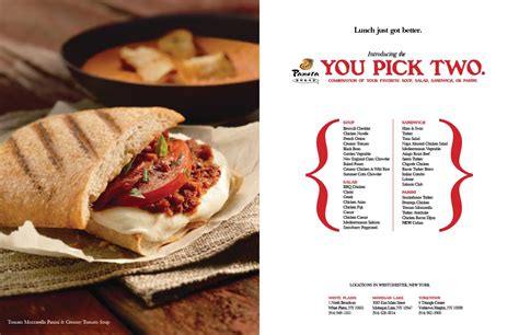 panera menu you pick two.